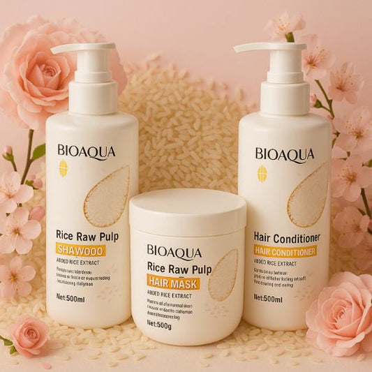 Kit Capilar A Base de Arroz BIOAQUA