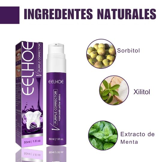 Crema Dental Blanqueadora Morada